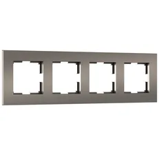 Изображение Рамка на 4 поста Slab (бронза матовый) W0042963